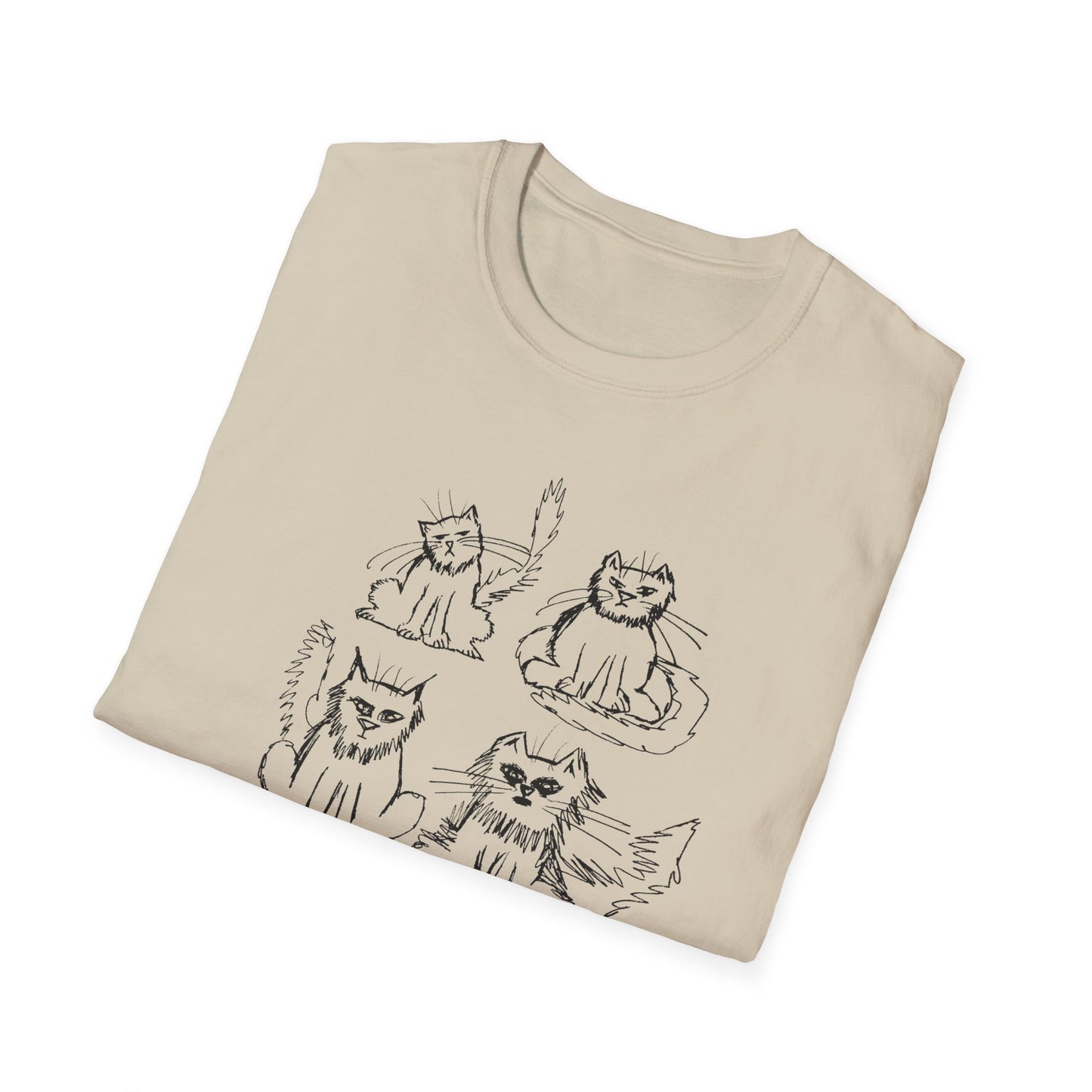 original drawing another six cats tshirt
