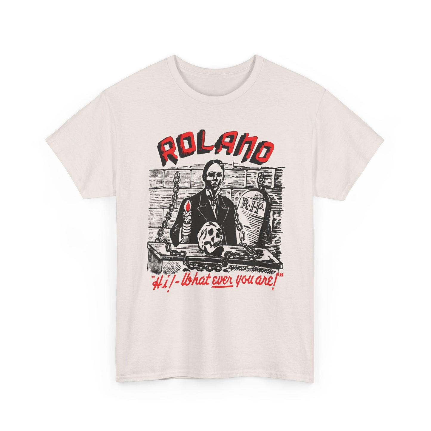 vintage 1960s roland zacherley tv horror show host reproduction tshirt