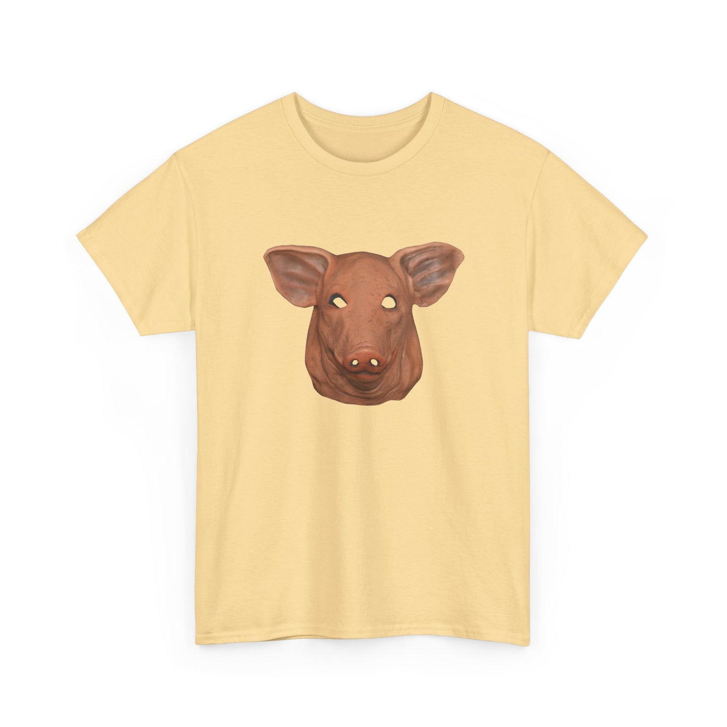 creepy pig mask tshirt