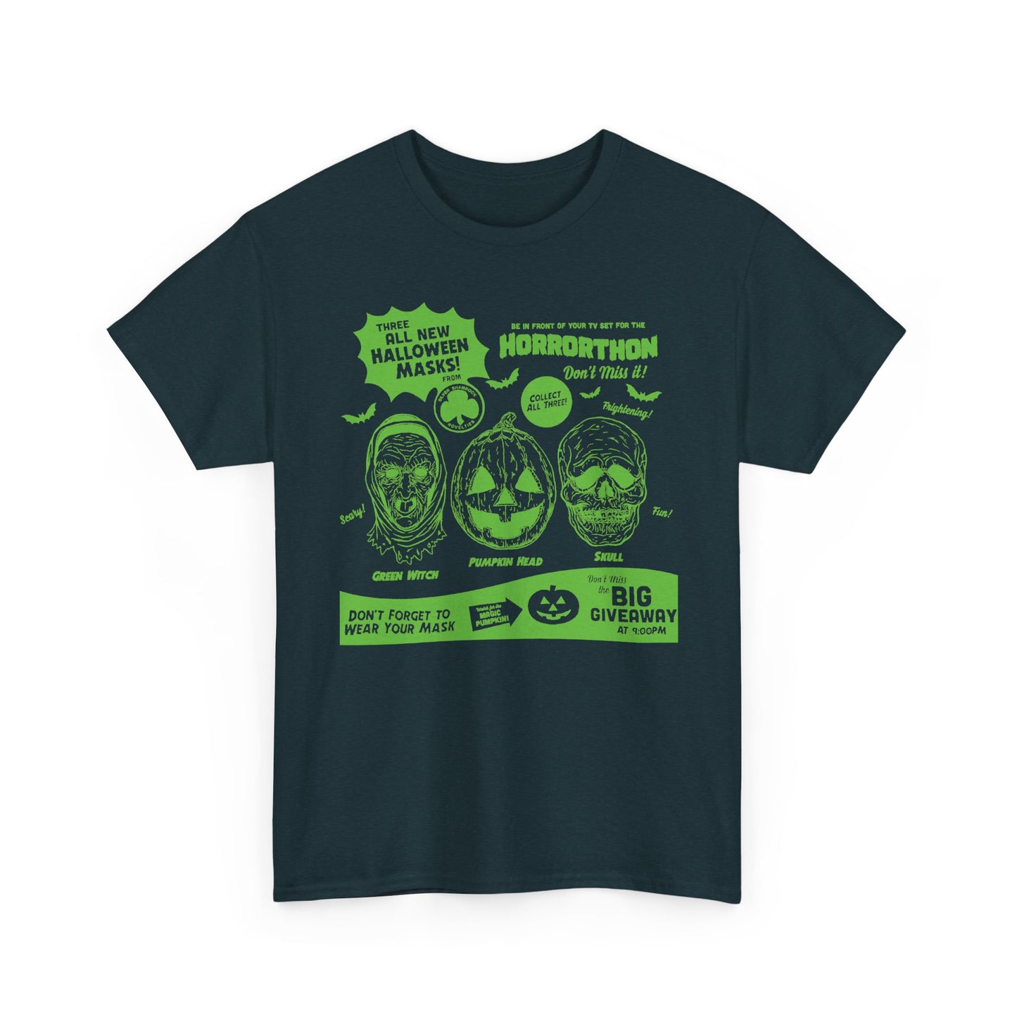 halloween 3 tv guide ad graphic 2 in green tshirt