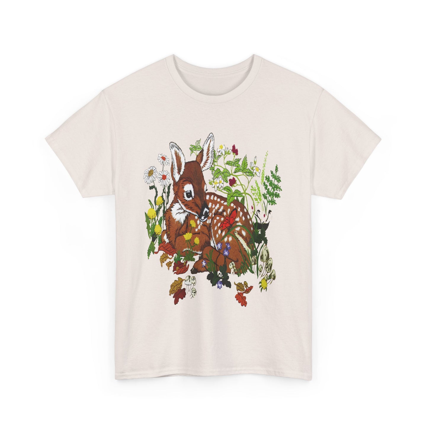 vintage fawn graphic reproduction tshirt