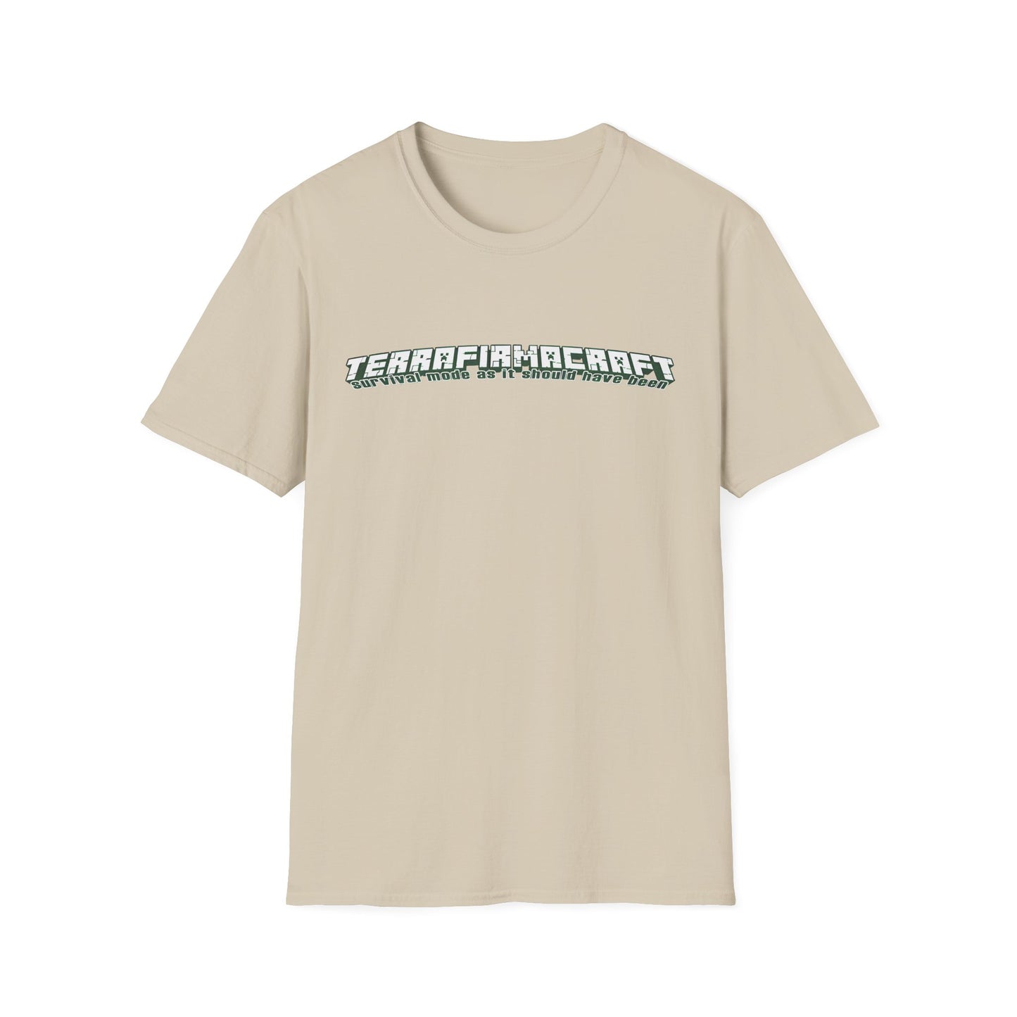 terrafirmacraft tfc survival mode as it should have been logo tshirt