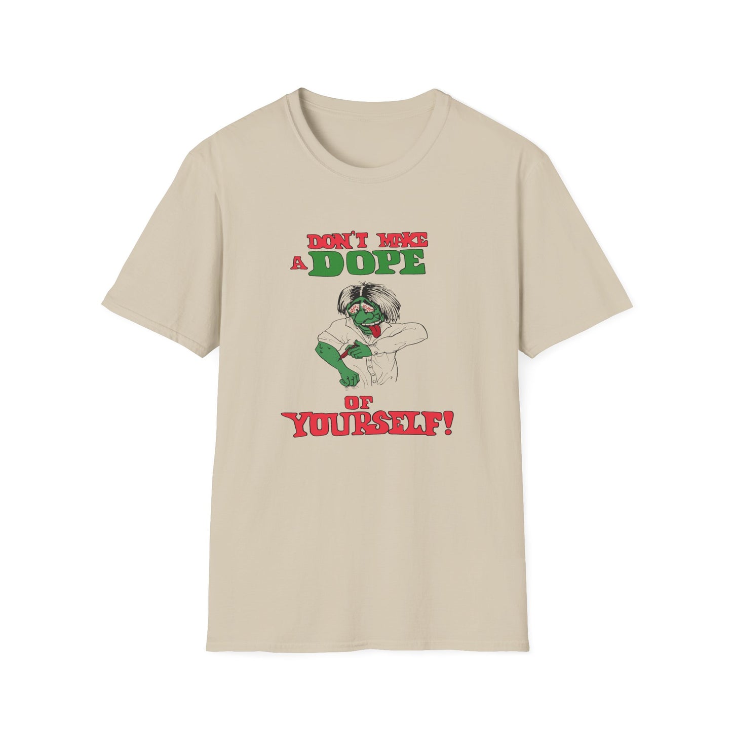 1960s anti drug poster don't make a dope of yourself by smartset smarteen s.o.s tshirt