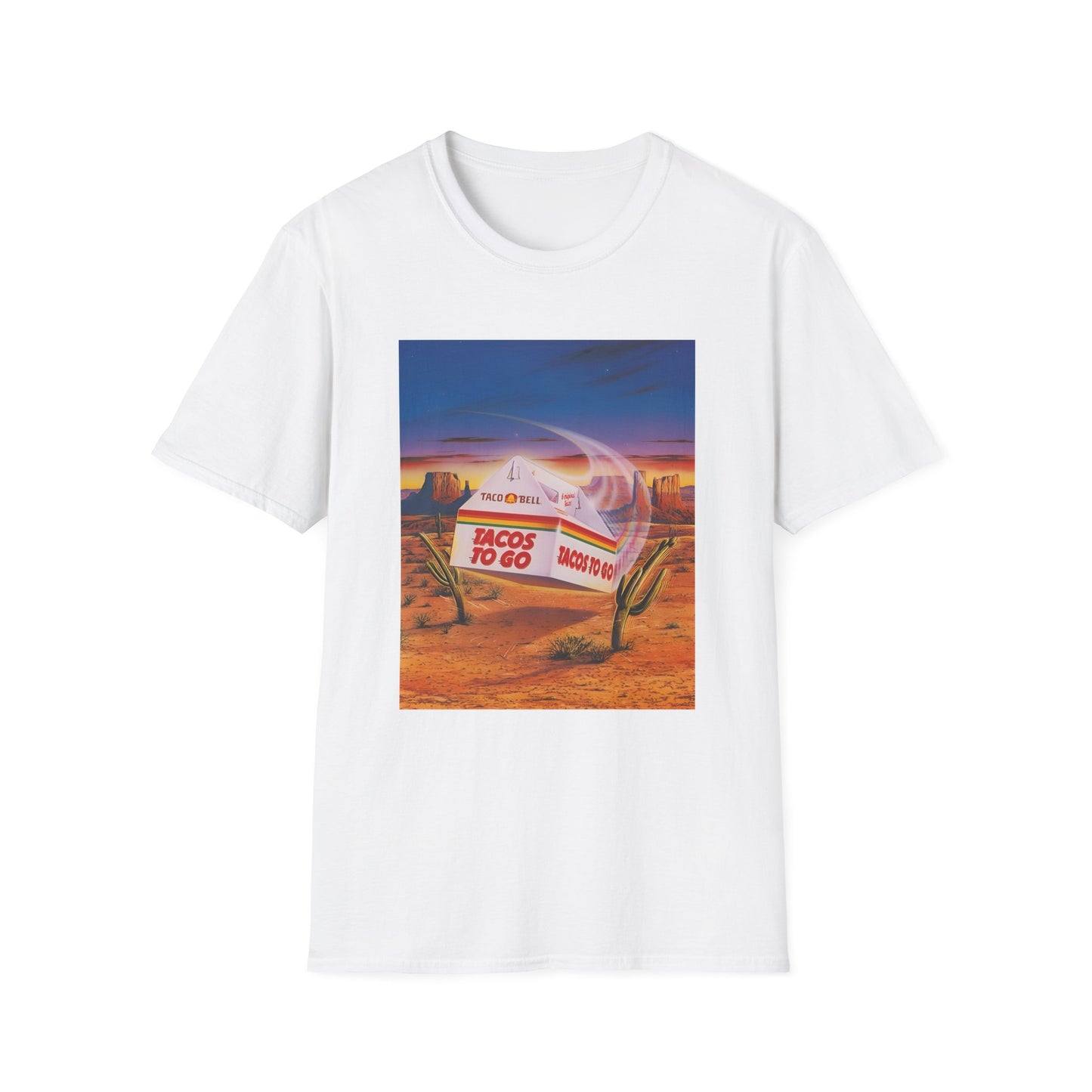 1980s retro taco bell advertisement tshirt