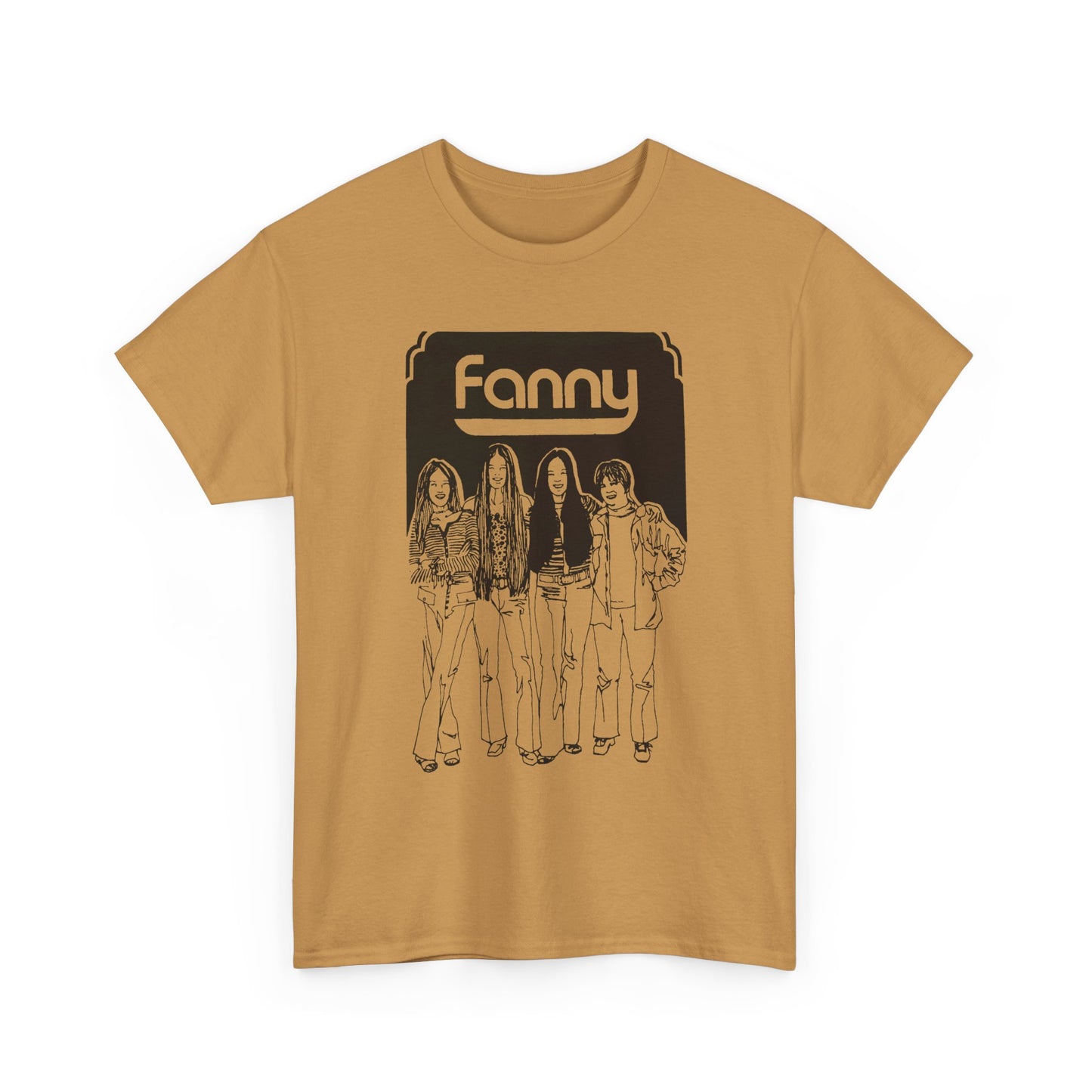 1970s rock n roll band fanny show poster tshirt