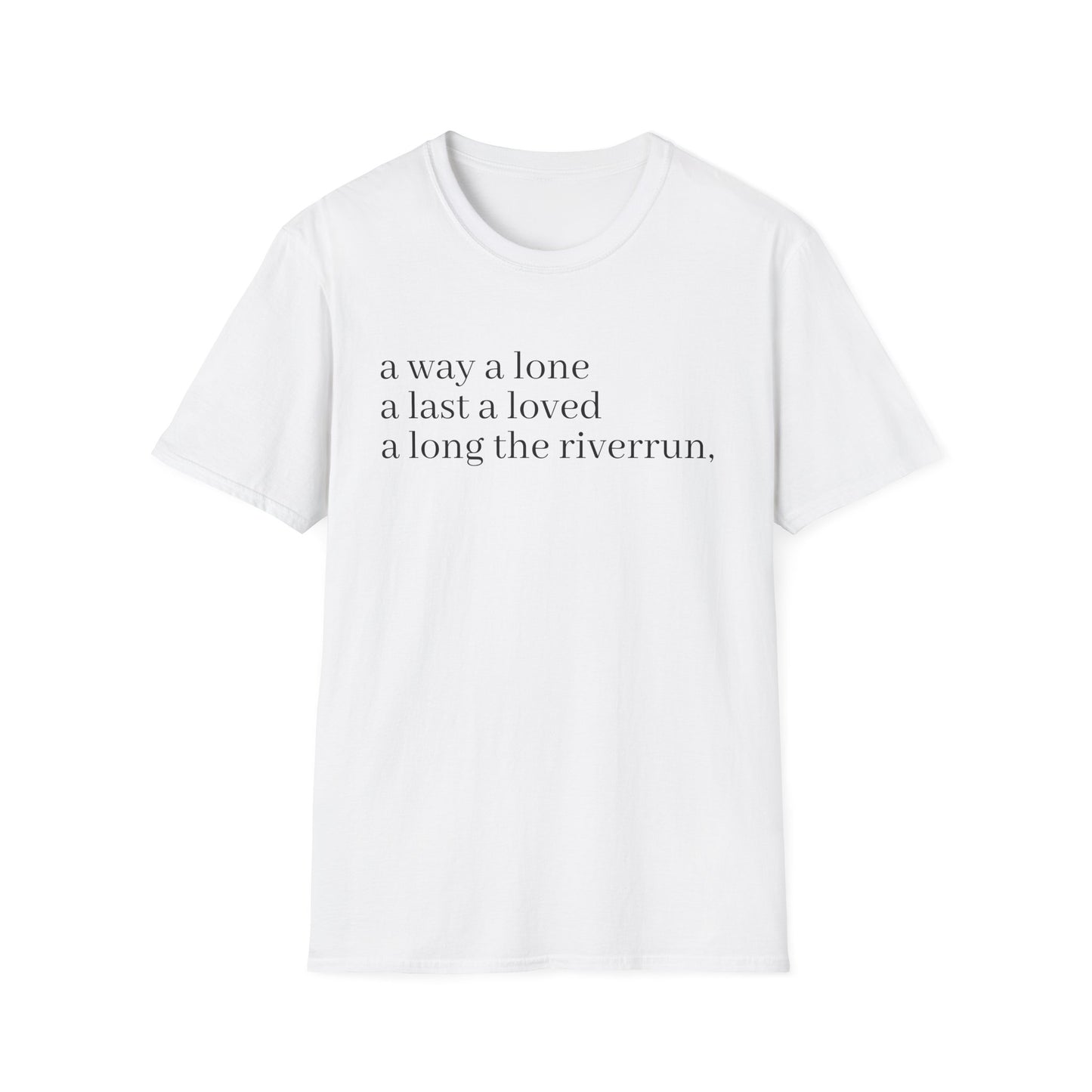 james joyce finnegans wake last lines going into first line tshirt