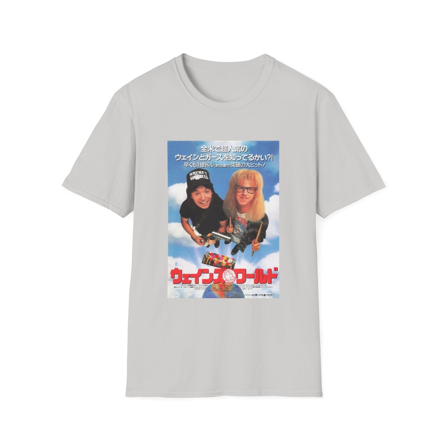 wayne's world japanese movie poster tshirt