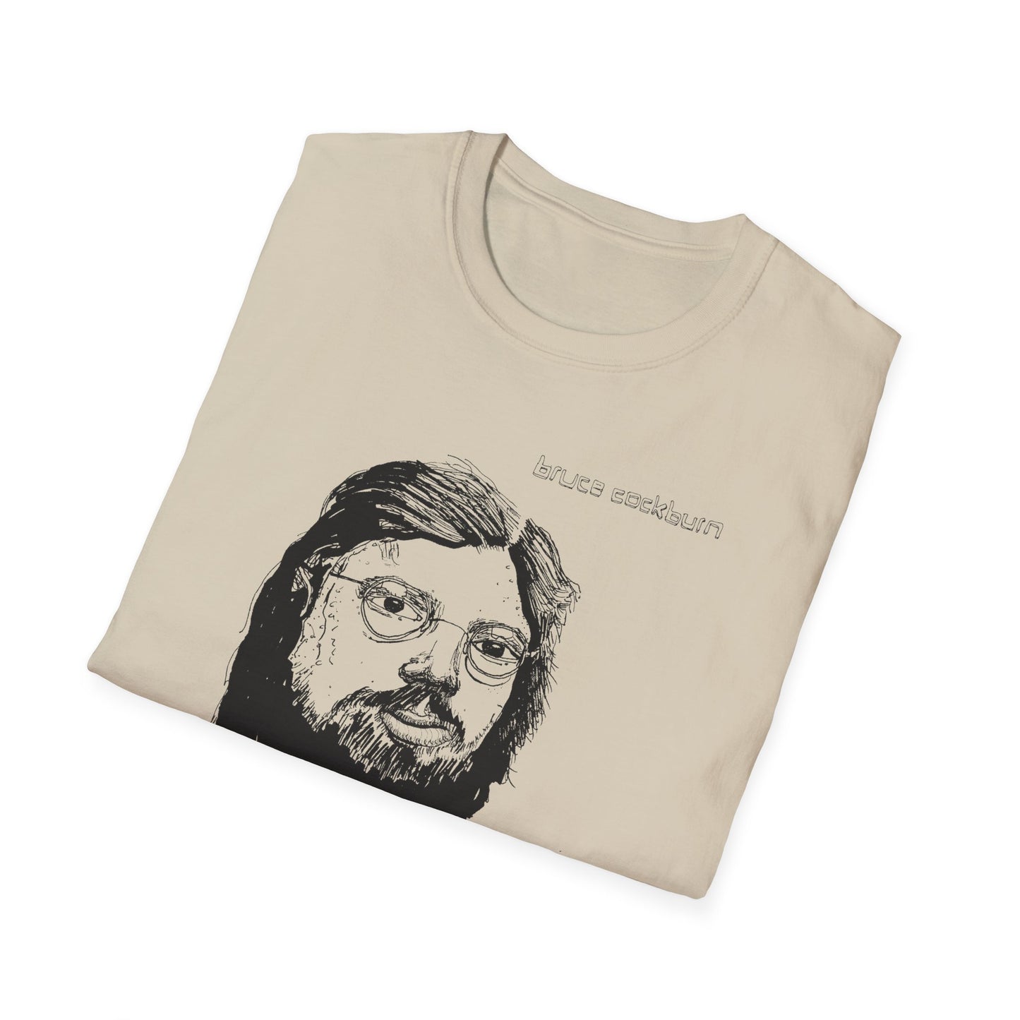 bruce cockburn original drawing tshirt