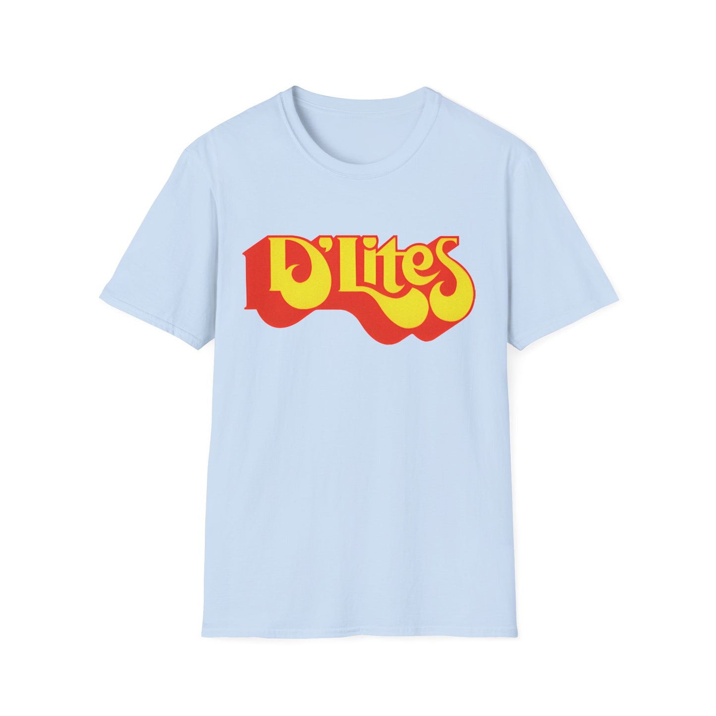 vintage defunct d lites healthy fast food logo tshirt