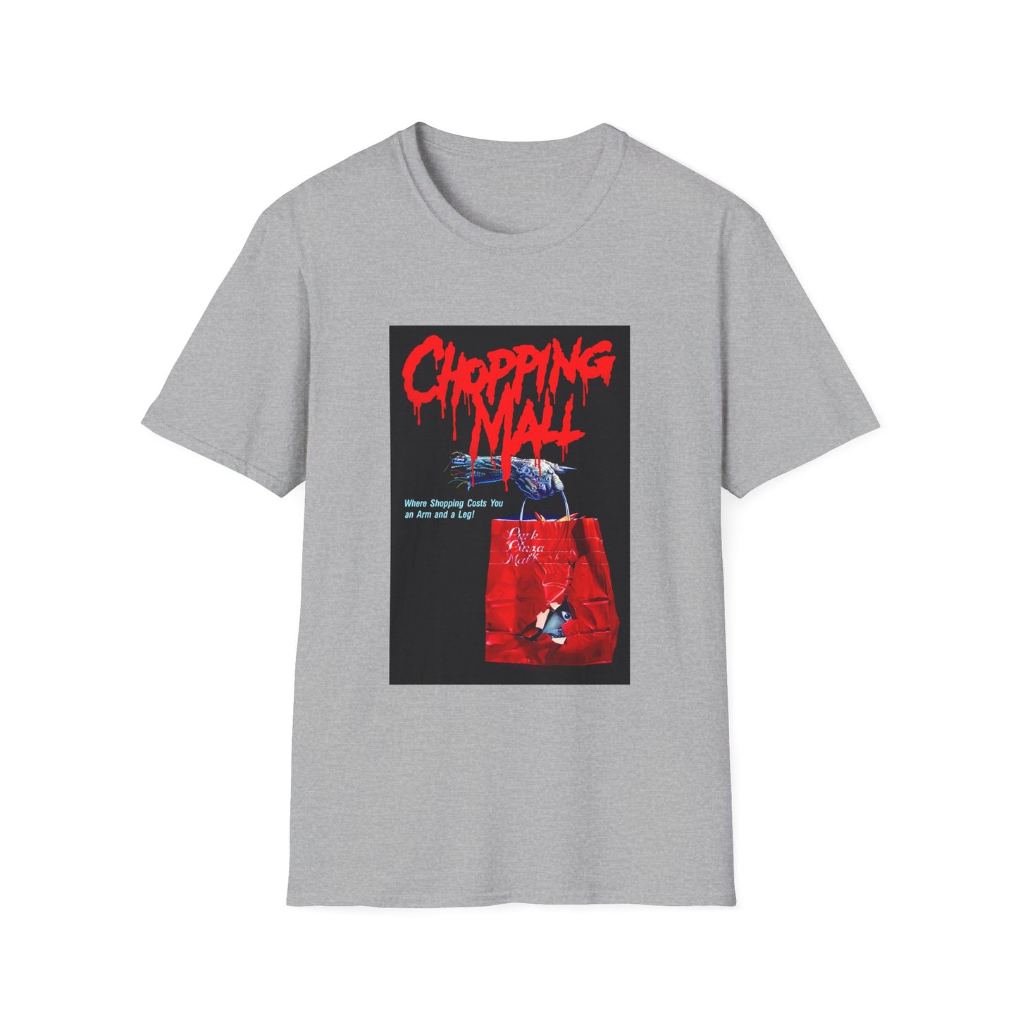 chopping mall 1986 poster colored tshirt