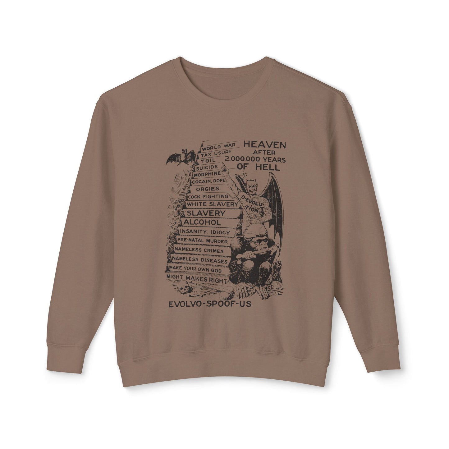 jocko-homo heavenbound b. h. shadduck 1925 religious pamphlet page six 100% cotton sweatshirt
