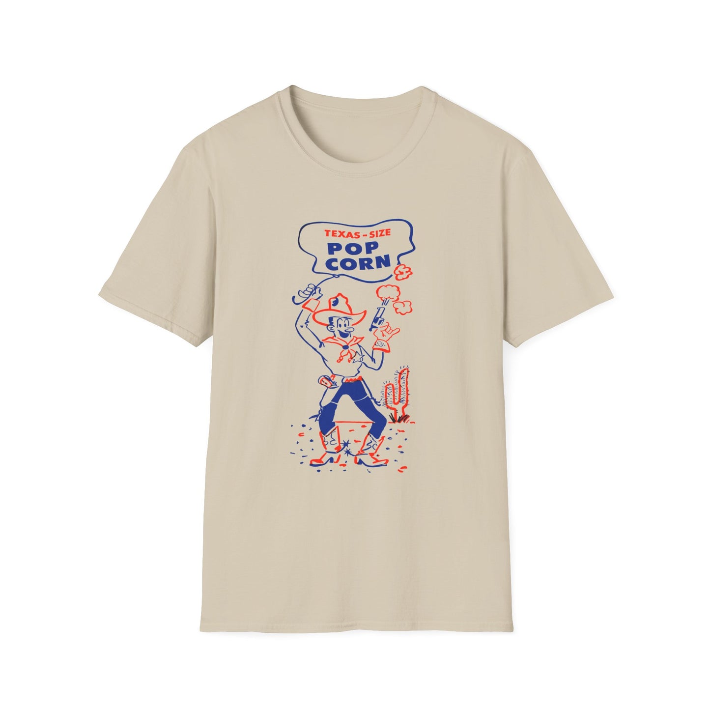 vintage texas size popcorn bag logo tshirt