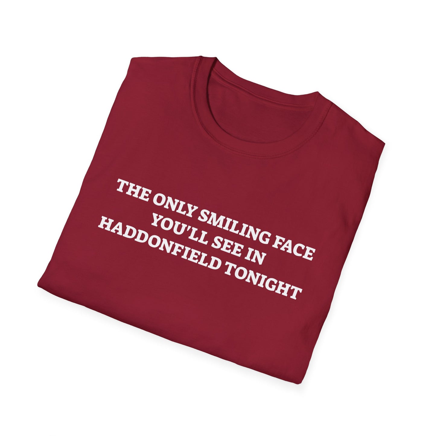 the only smiling face you'll see in haddonfield tonight tshirt