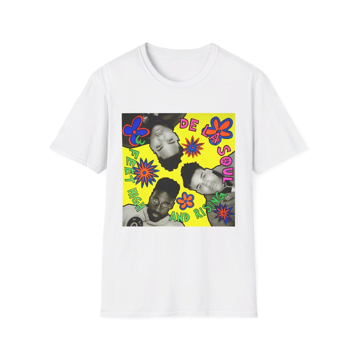 de la soul 1989 3 feet high and rising album tshirt