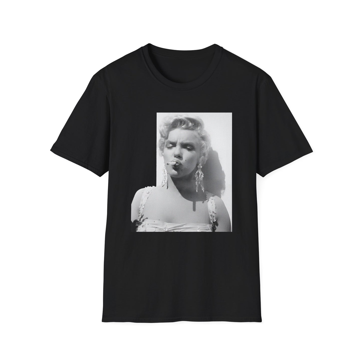 marilyn monroe smoking a cigarette tshirt