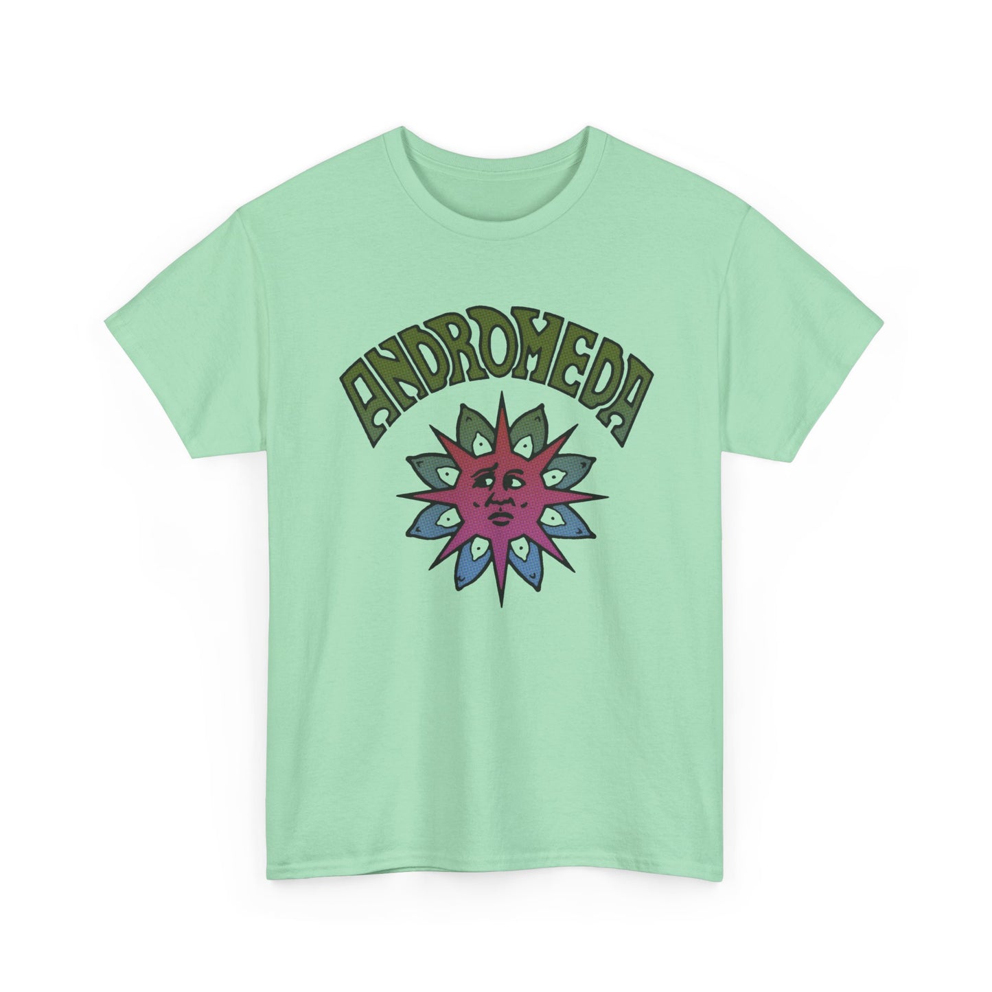 1960s english psychedelic band andromeda fan art tshirt