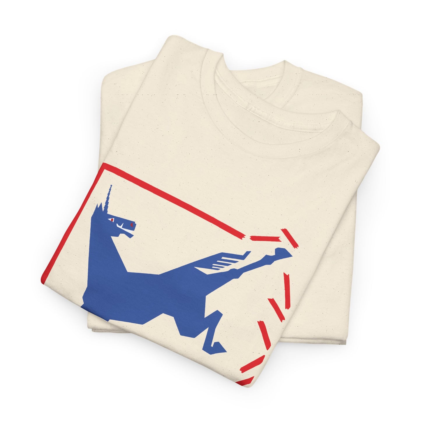 1924 german cartoon unicorn breaking free reproduction tshirt