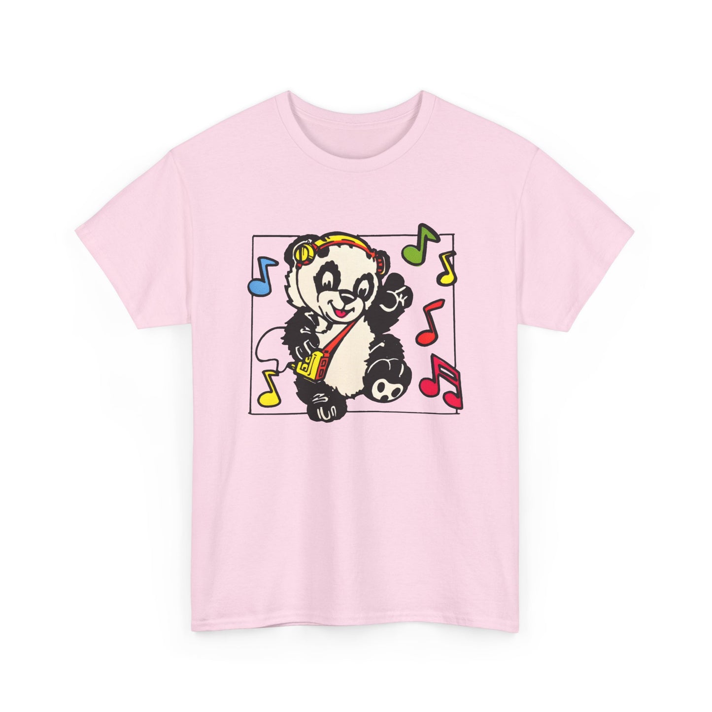 vintage 1980s dancing panda graphic reproduction tshirt