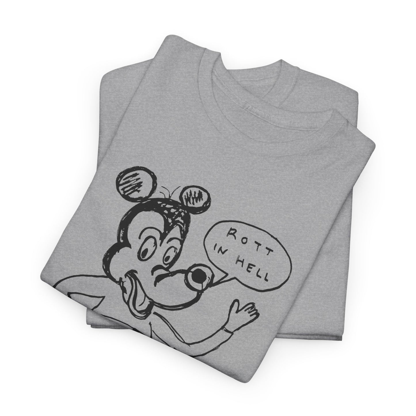 rot in hell bucoo! drawing by daniel johnston custom edit tshirt