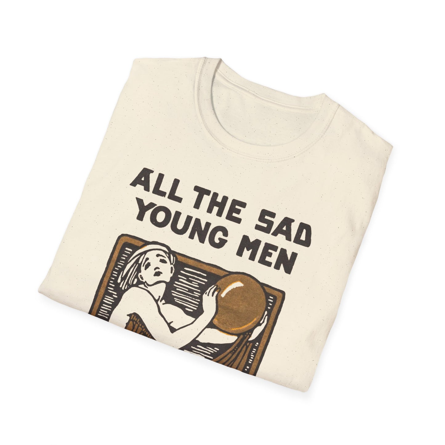 1926 f. scott fitzgerald book cover by cleo damianakes for "all the sad young men" the tshirt