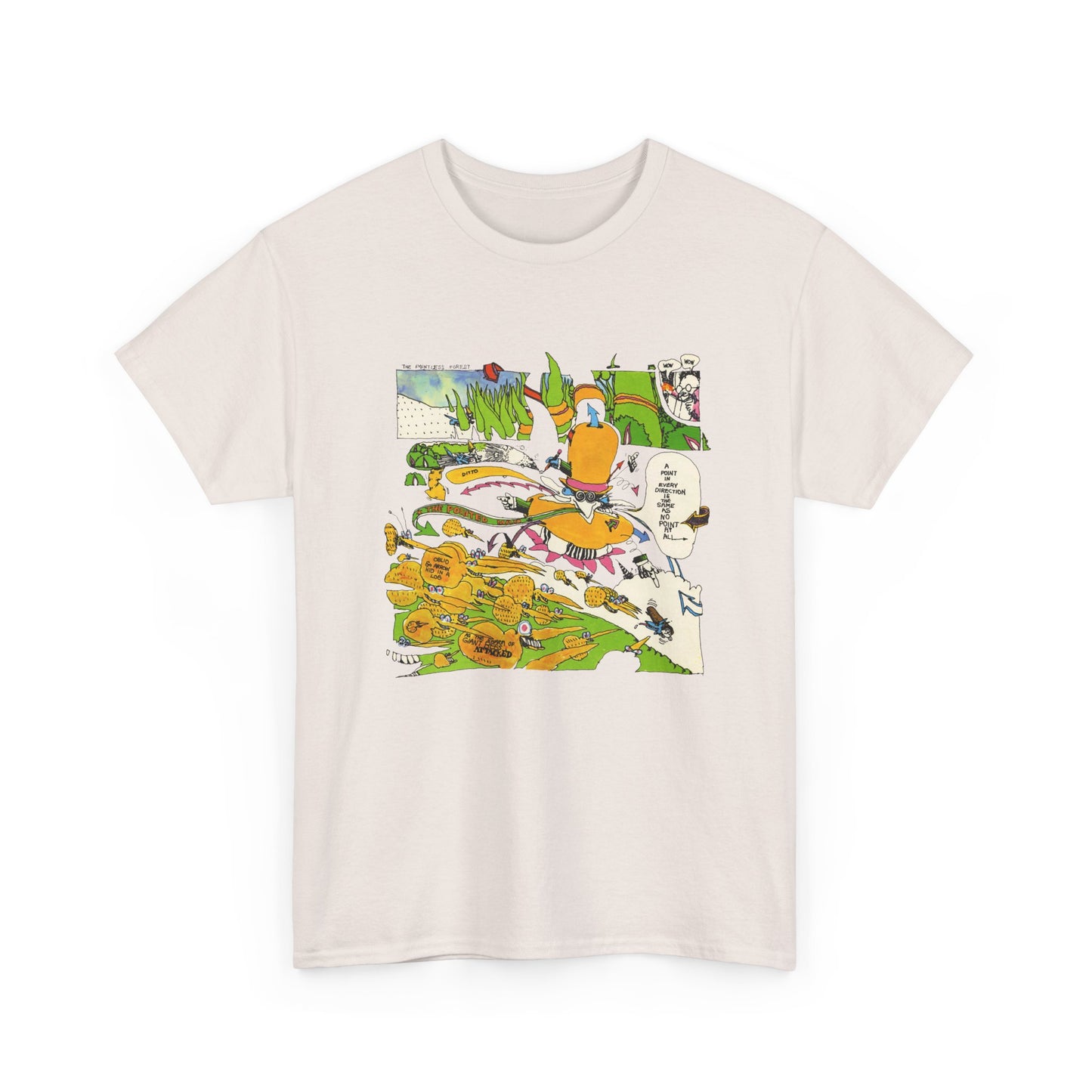 the point! 1970 harry nilsson record comic reproduction tshirt