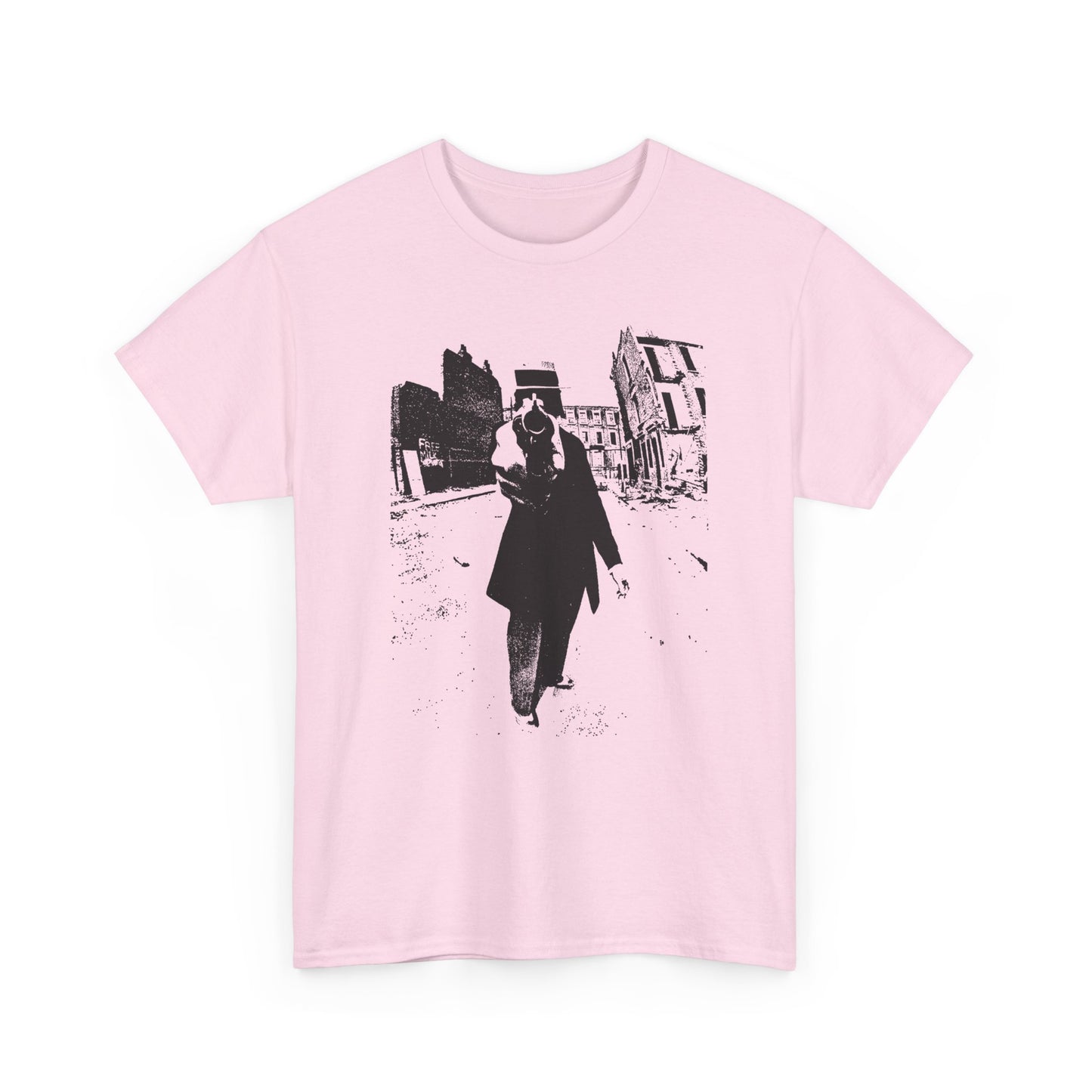 1960s counter culture magazine (friends) man with gun cover custom edit tshirt