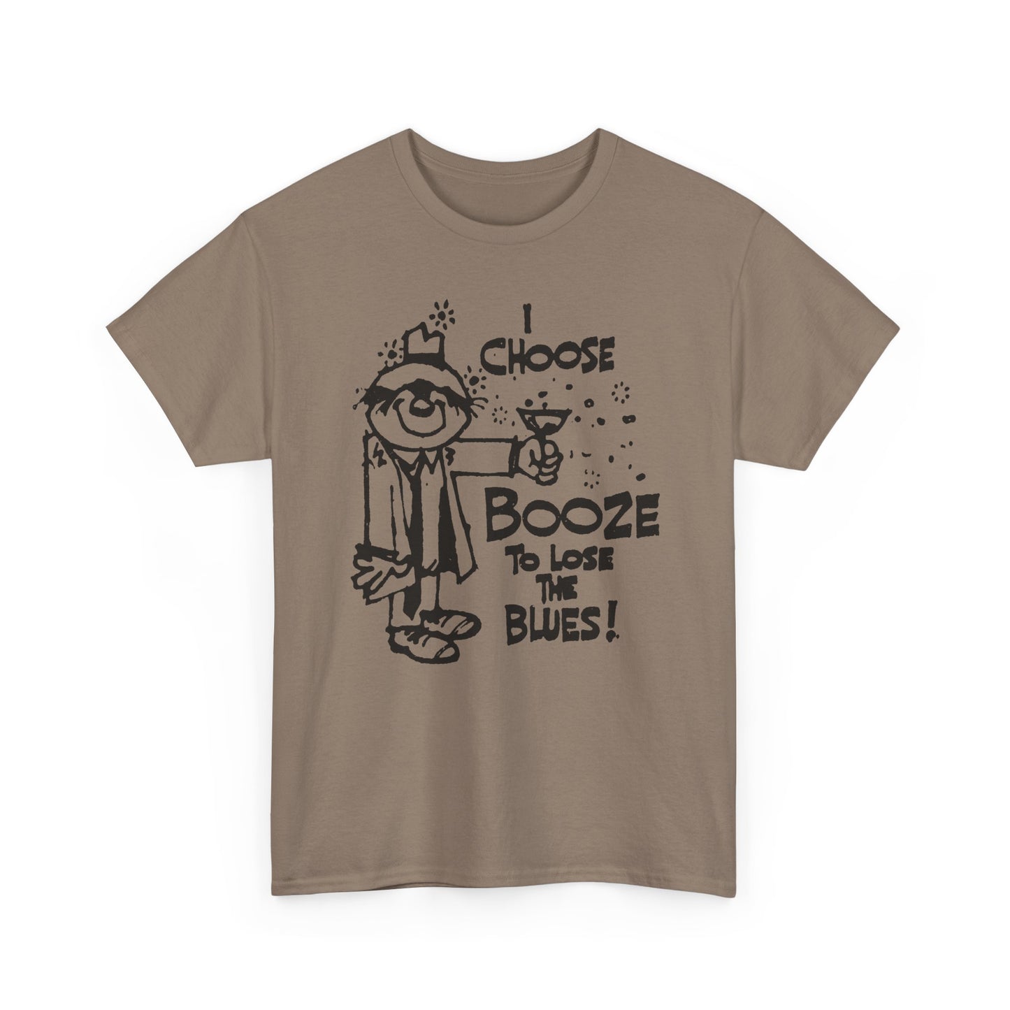 1970s i choose booze to lose the blues reproduction tshirt