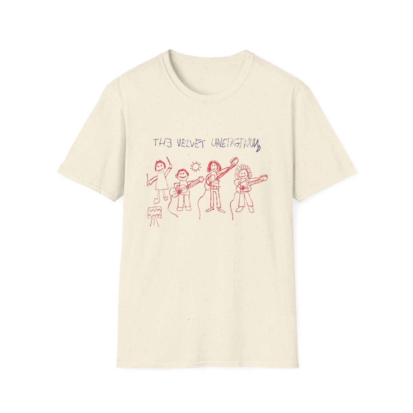 the velvet underground poster from 1969 kid drawing tshirt