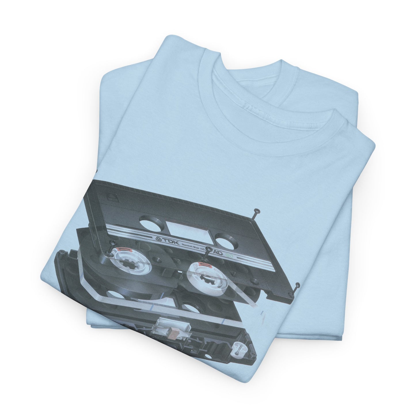 exploded view cassette tape hisashi saito 1980 airbrush graphic tshirt