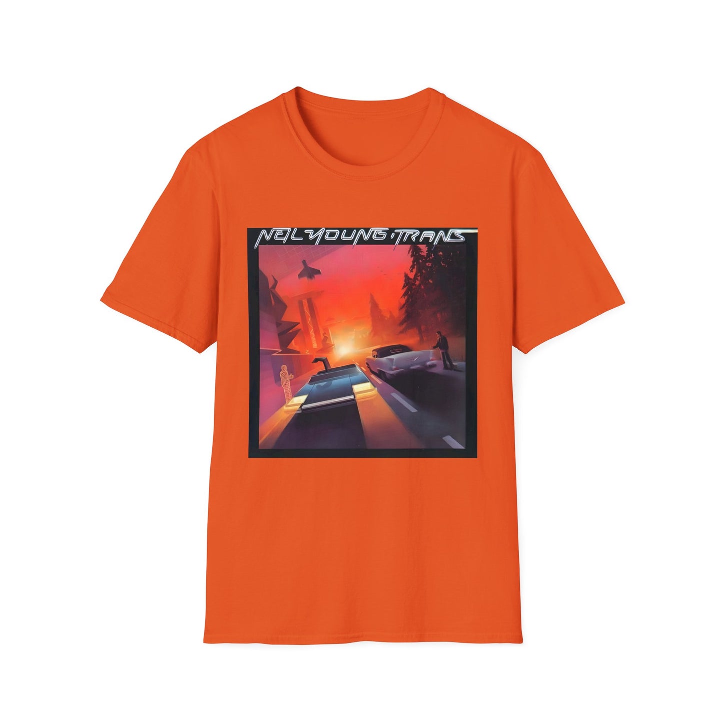 neil young 1983 trans album cover tshirt