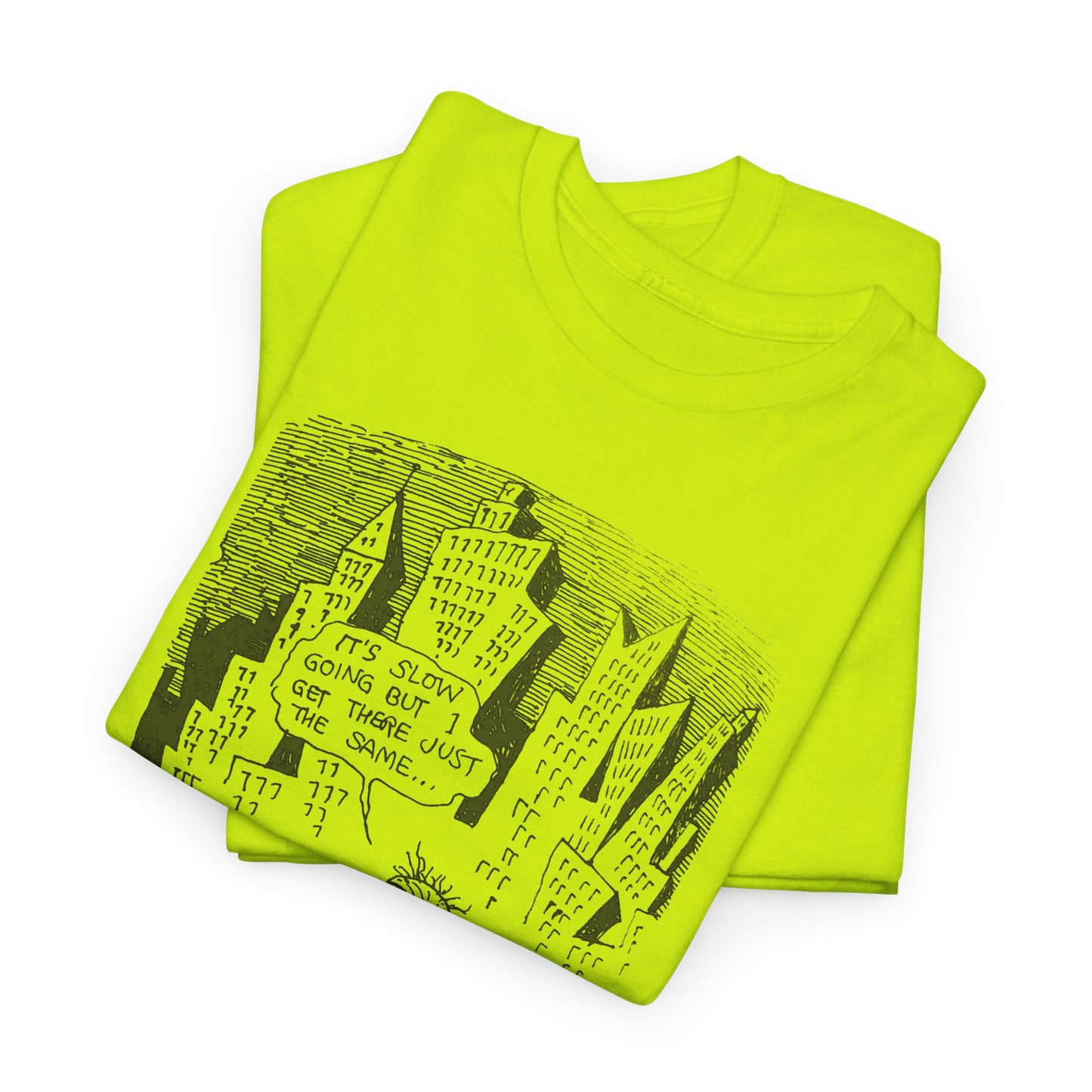 r. crumb slow going illustration tshirt