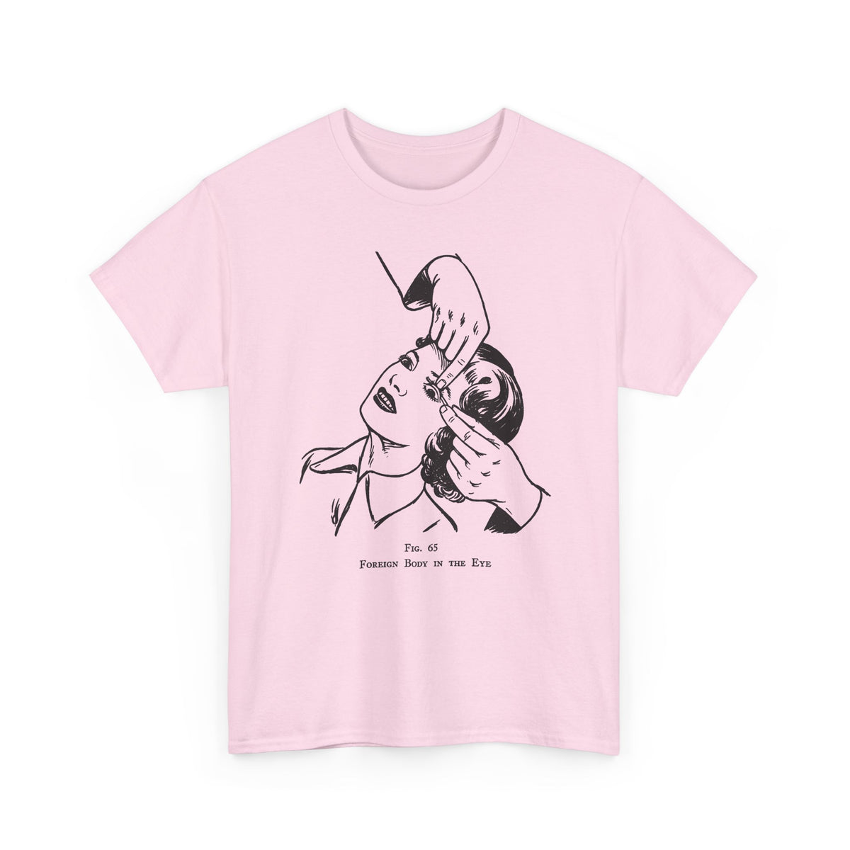 vintage british medical pamphlet foreign body in the eye reproduction tshirt