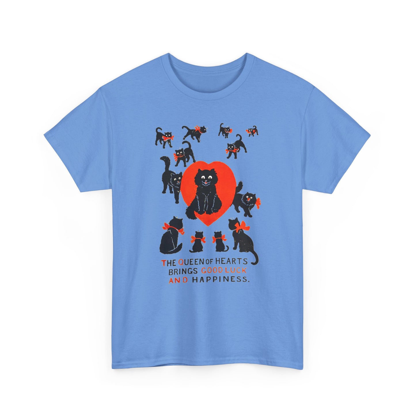 louis wain cat painting the queen of hearts bring good luck and happiness tshirt