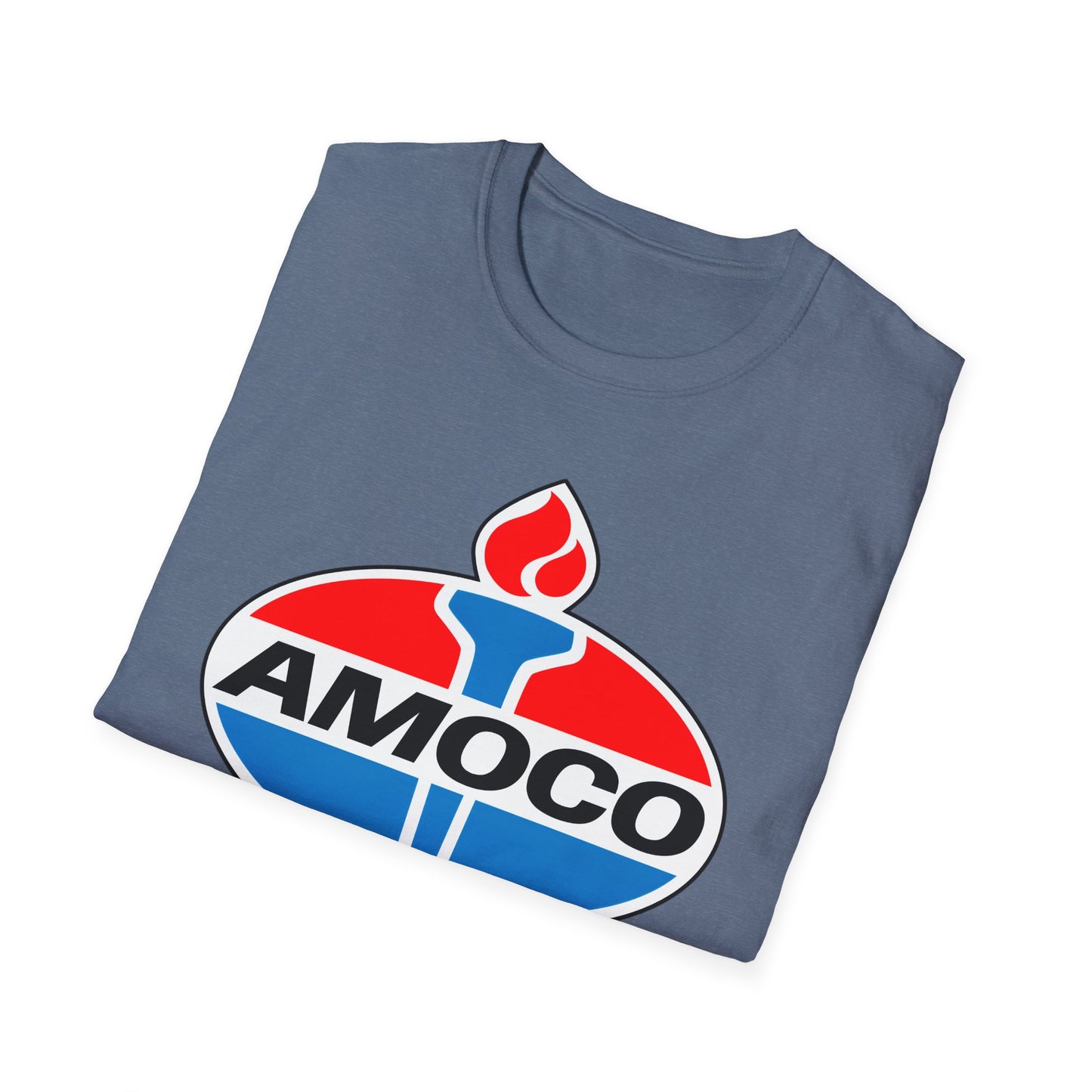amoco oil company logo tshirt