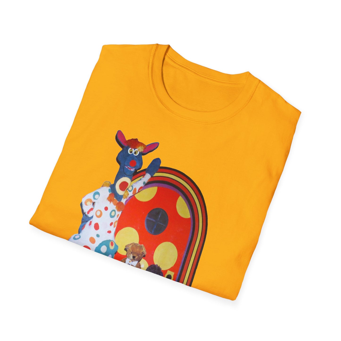 polka dot door 70's kids tv show tshirt