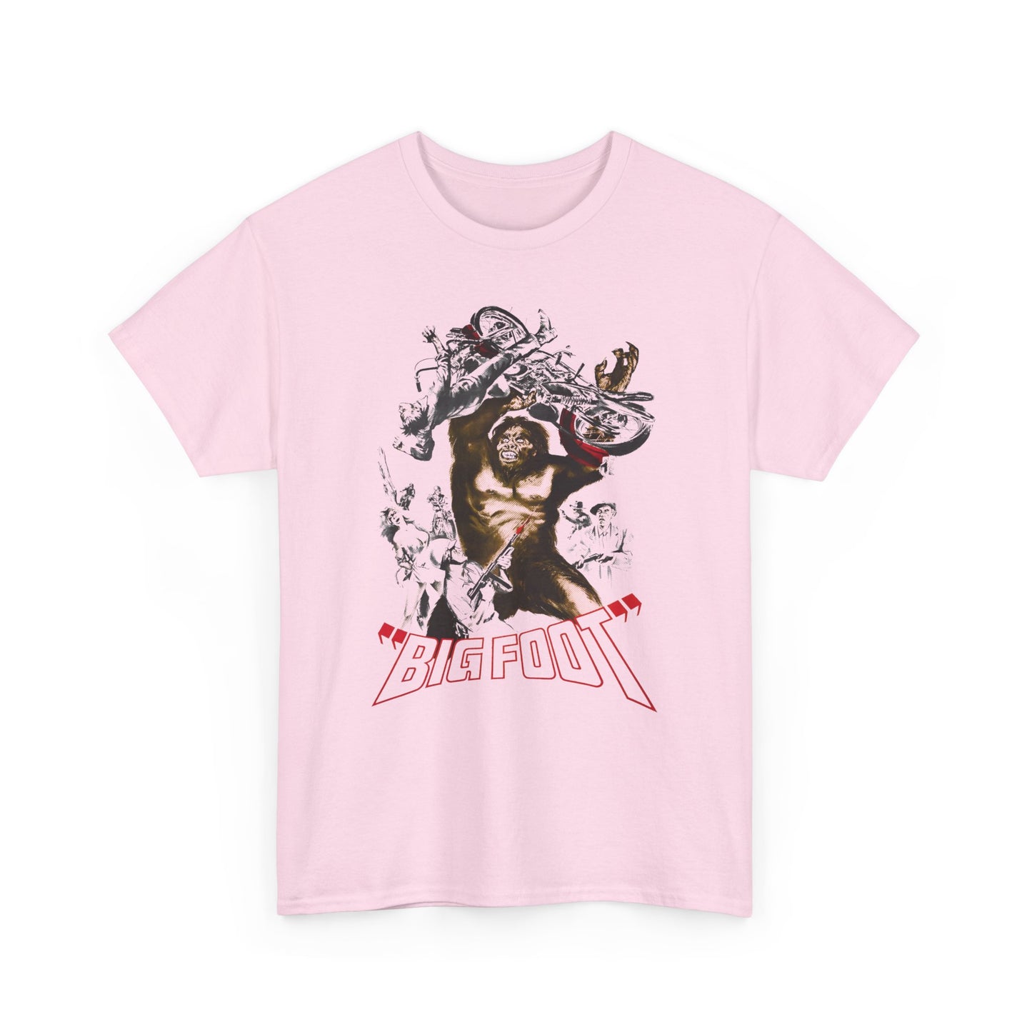 1970 bigfoot movie poster reproduction tshirt