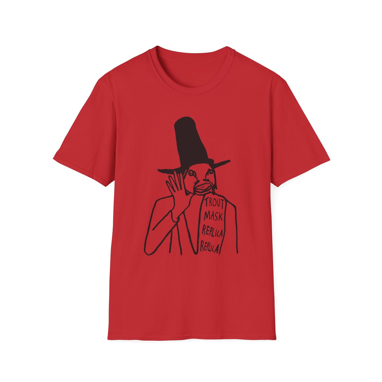 captain beefheart 1969 trout mask replica album replica original drawing tshirt