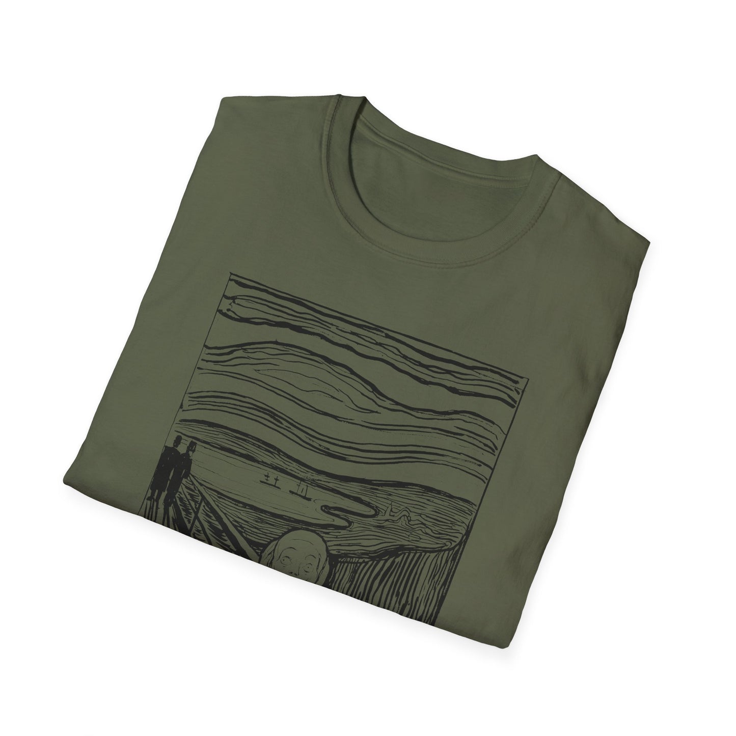1895 lithography print of the scream by edvard munch tshirt