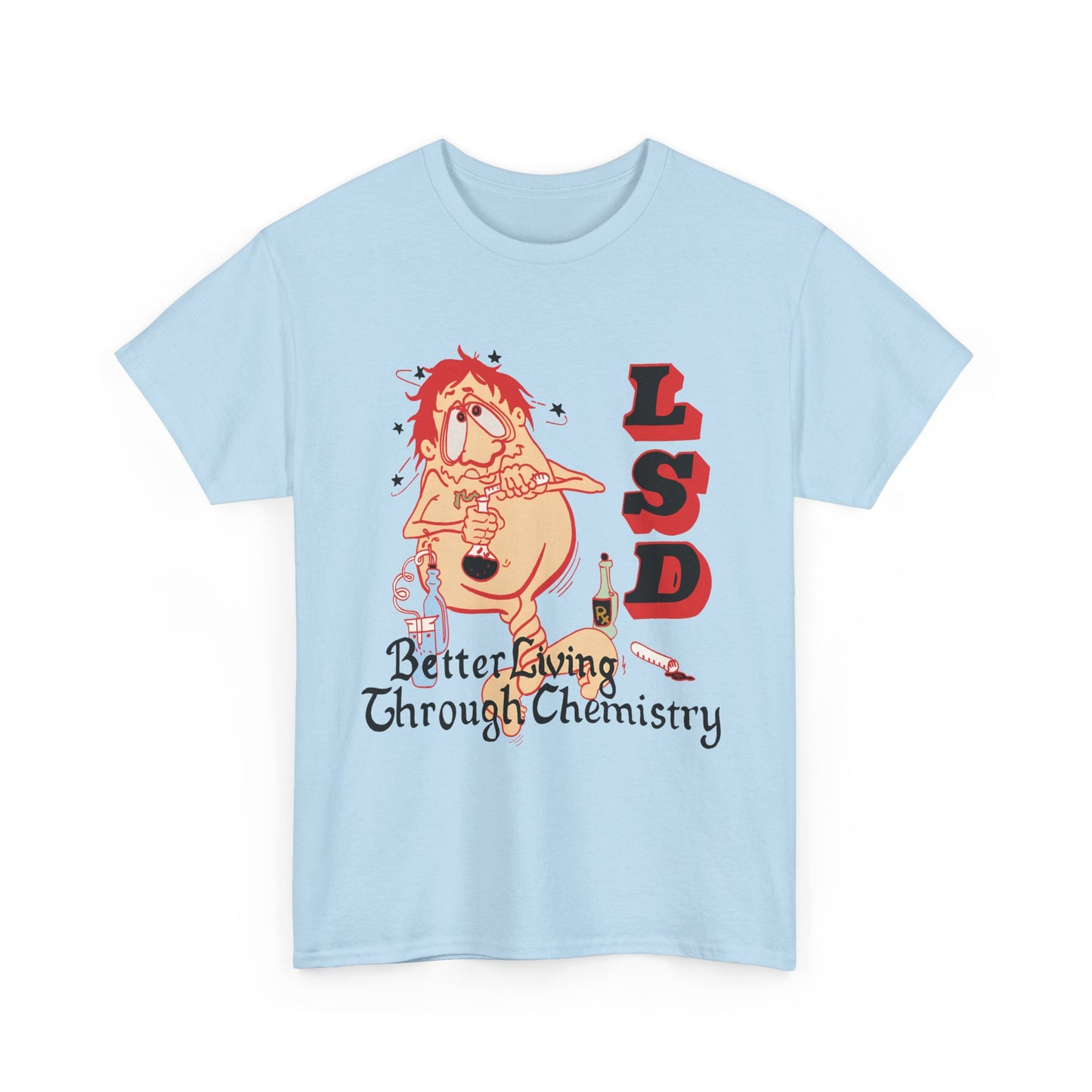1967 better living through chemistry lsd graphic reproduction tshirt