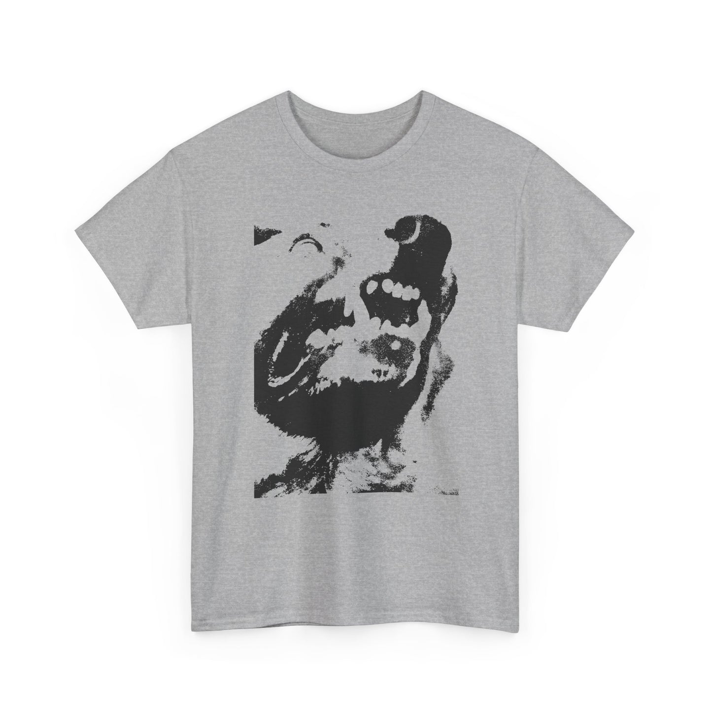 angry dog snarling tshirt