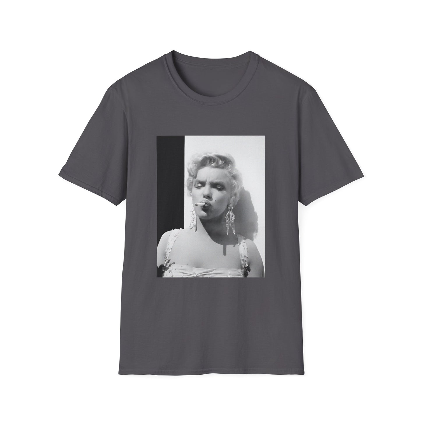 marilyn monroe smoking a cigarette tshirt