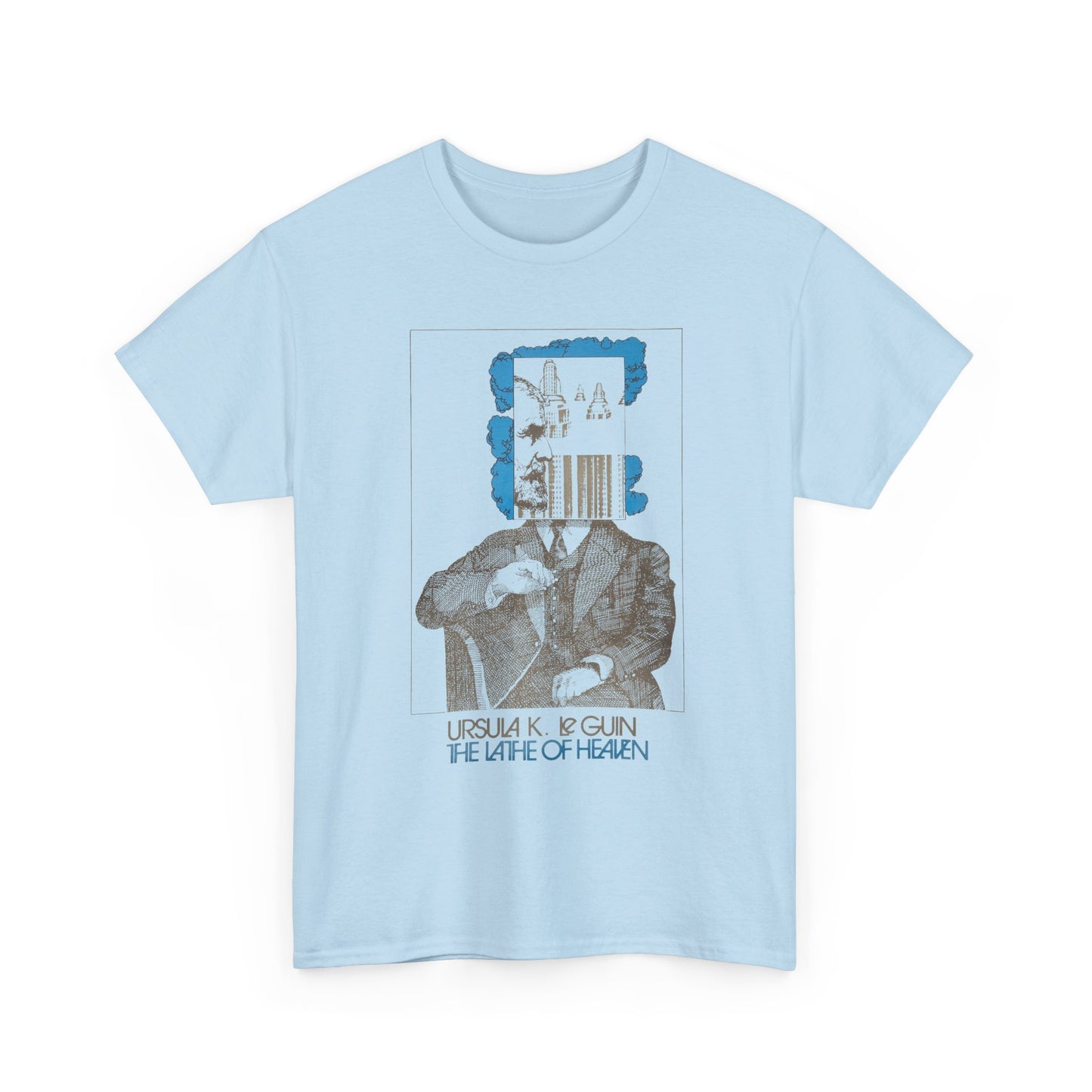 1971 book lathe of heaven by ursula k le guin tshirt book cover tshirt
