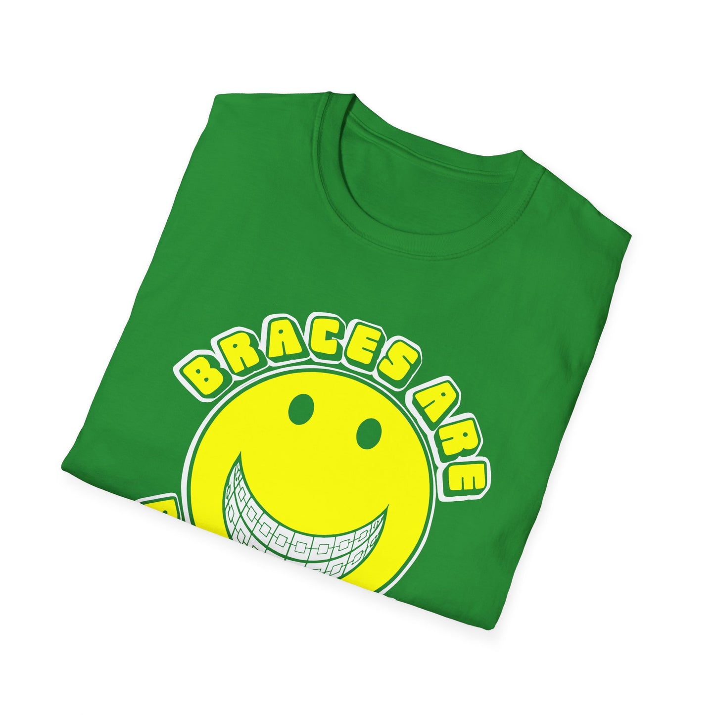 braces are beautiful 1970s graphic tshirt