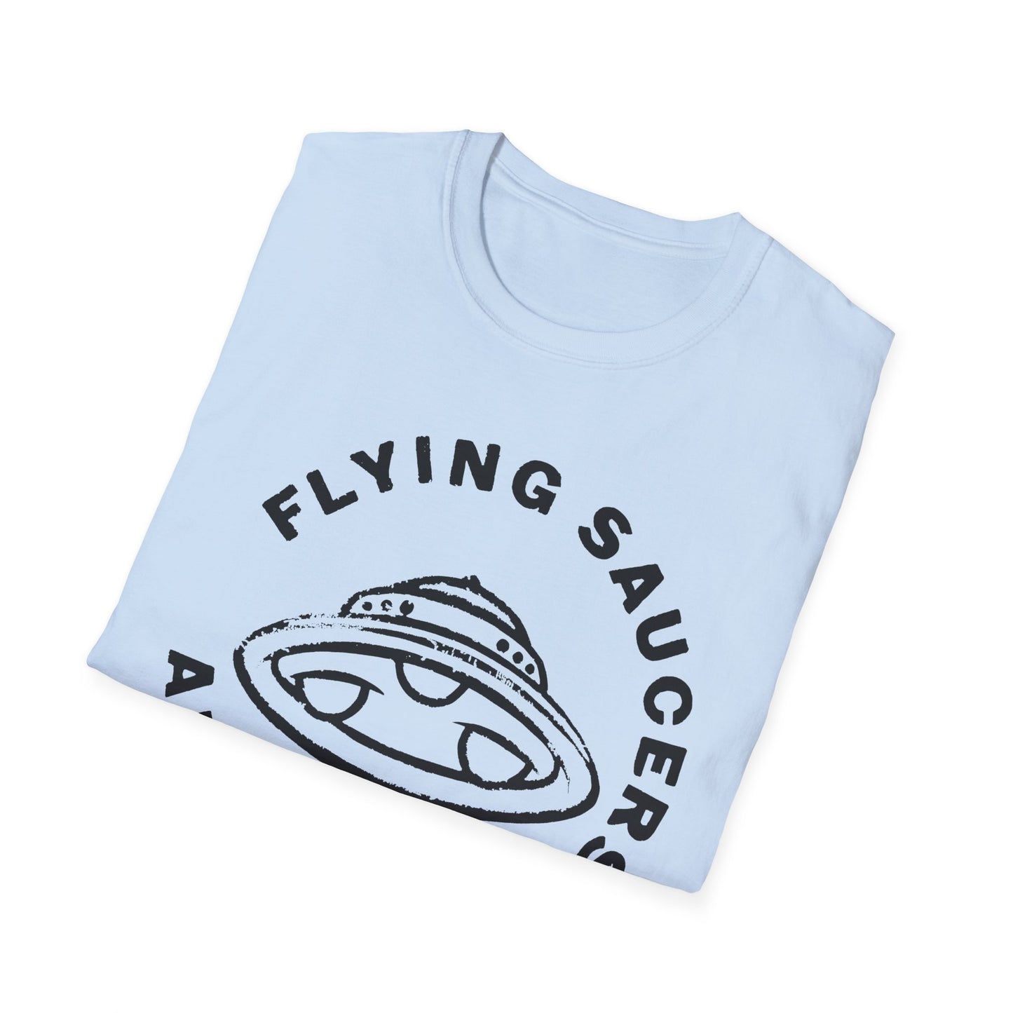 flying saucers are real! vintage style image tshirt