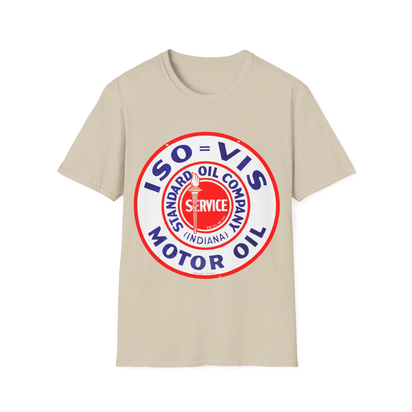 standard oil company motor oil logo tshirt