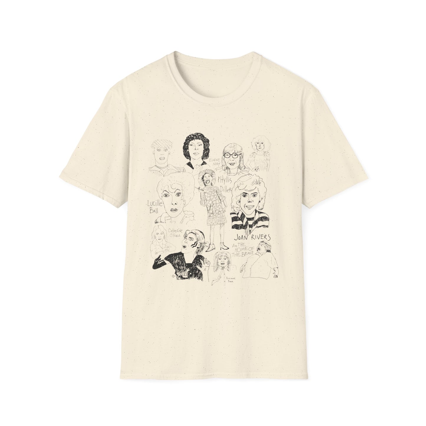 original drawing women of comedy collage tshirt
