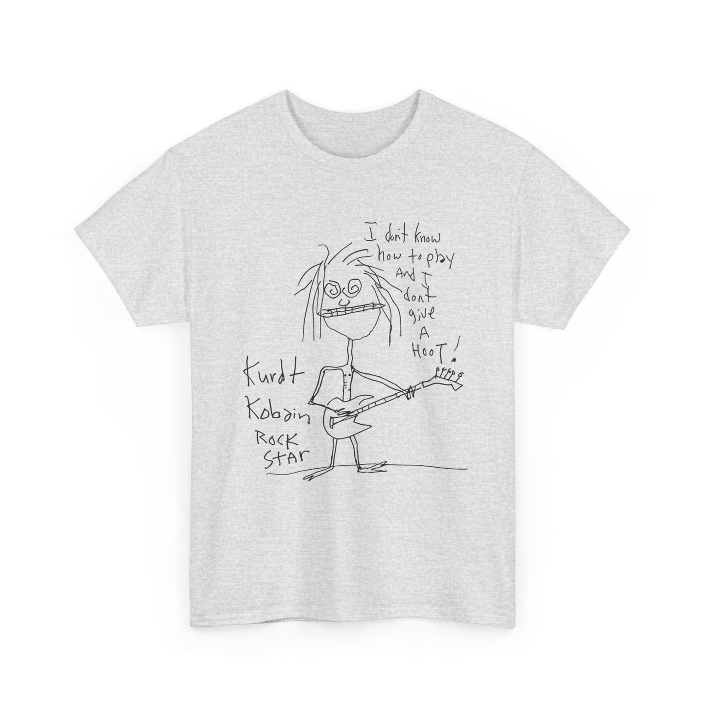 1992 kurt cobain self portrait reproduction tshirt