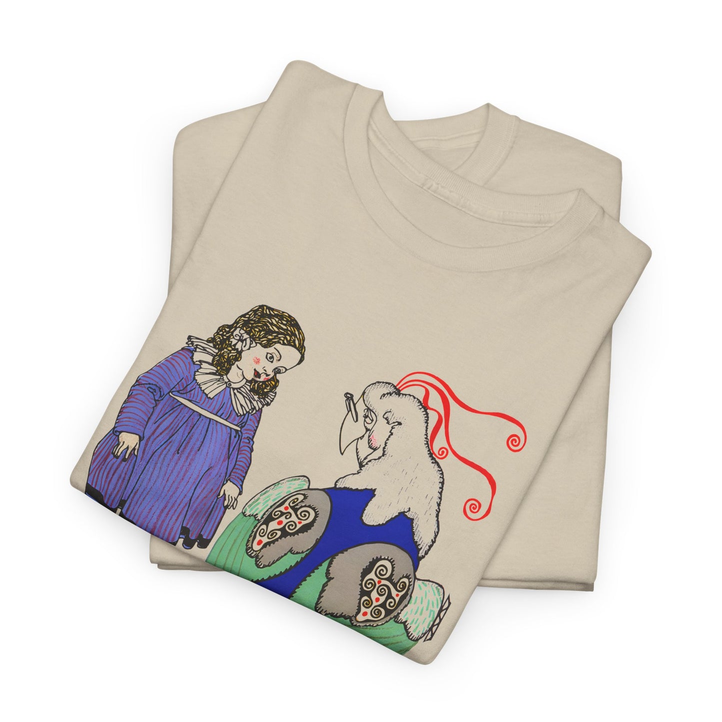 1911 josef von diveky tha magic bird (der wundervogel) color lithograph reproduction tshirt