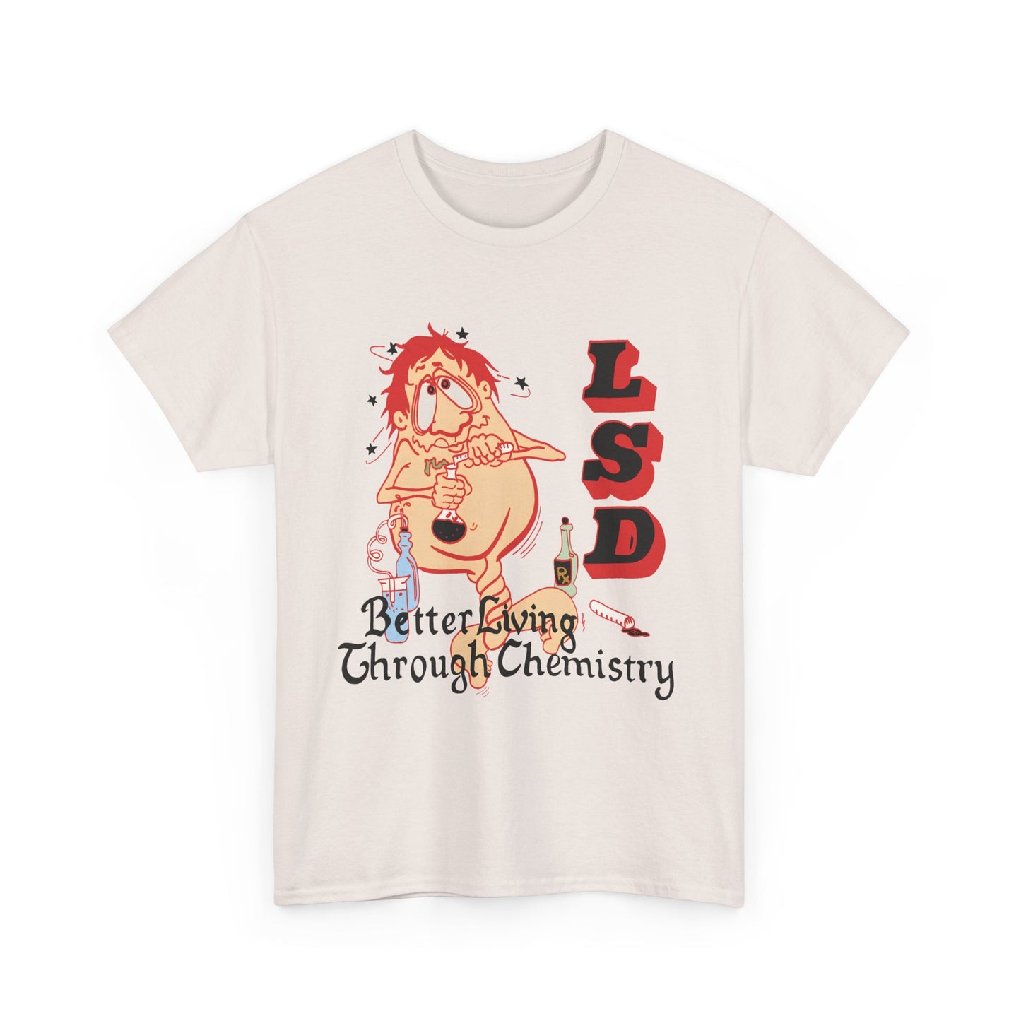 1967 better living through chemistry lsd graphic reproduction tshirt