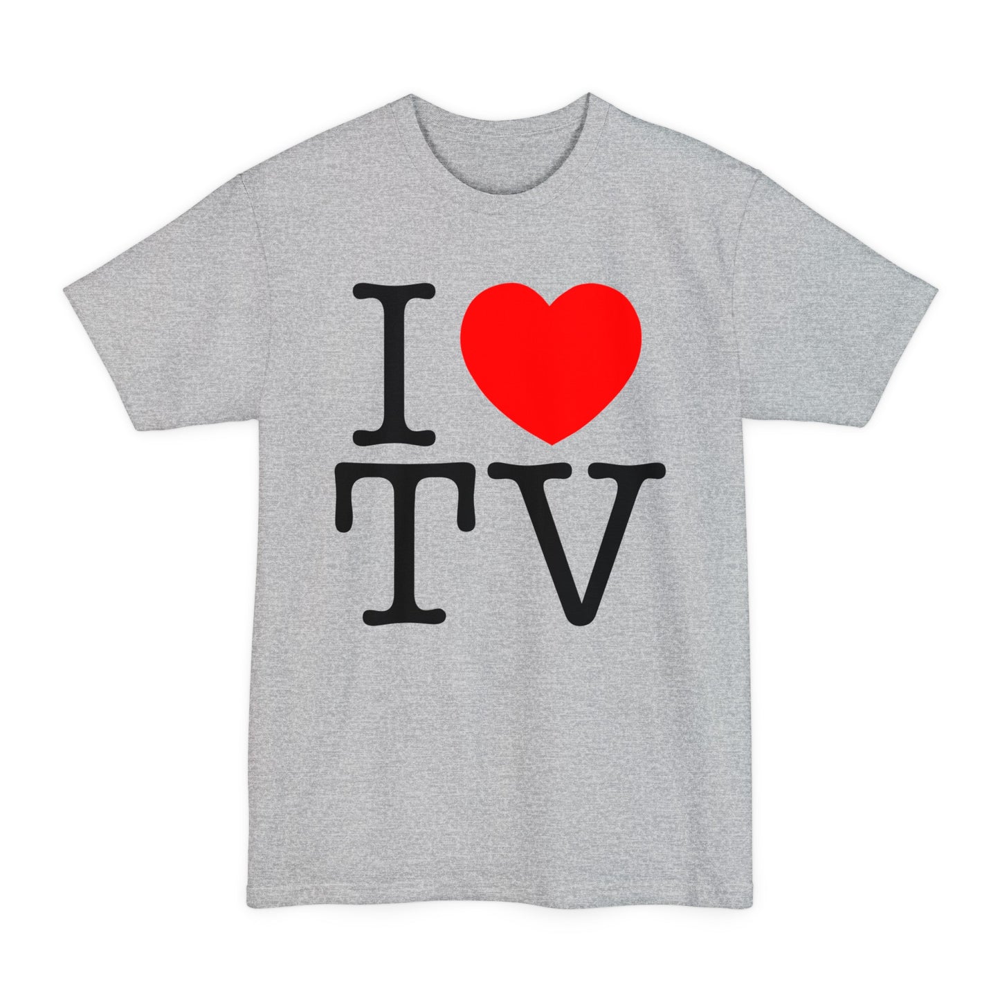 oversized i heart tv tall beefy tshirt